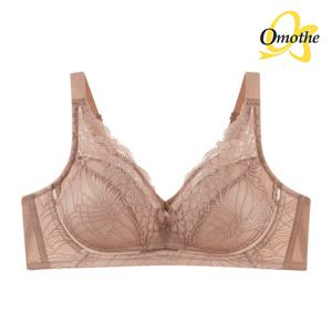 오모떼 프리미엄 수피마 코튼 풀커버 레이스 브라 1종/브라운