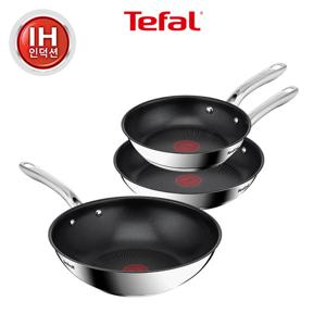 [스텐304소재]테팔 인덕션 SS 심플리쉐프 프라이팬 3종(팬20+팬24+웍28)