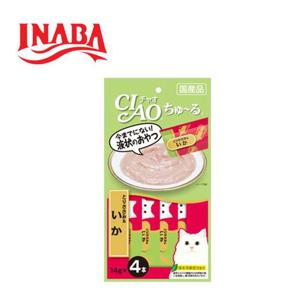 이나바 챠오 츄루 닭가슴살 오징어 14gx4p 고양이간식