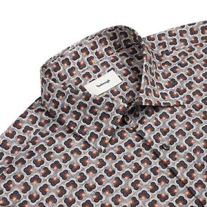 [레노마셔츠] BNFSG1-030GY 수입원단 TEXTA 오리엔탈 프린트 남방 BNFSG1030