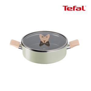 테팔 인덕션 블라썸 민트 전골냄비 24cm