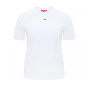 디젤 스몰 D로고 여성 반팔 티셔츠 A05102 0GRAI 100