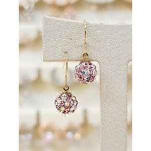 볼라레 세이브존03 14K지에프 8mm핑크에이비후크귀걸이 SAVSSS1494