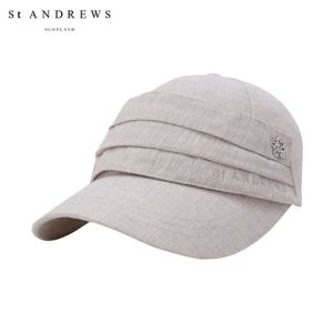 [세인트앤드류스] 여성 플리츠 레이어 린넨 블렌드 볼캡