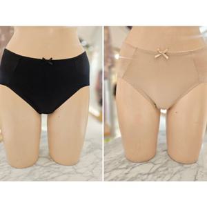 [비비안 란제리] (PT7238 2종세트) 라인표시가 없는 리본 포인트 미니 햄라인팬티(90-100) PT7238T