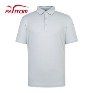 [팬텀] 남성 로고 자가드 카라 반팔티셔츠