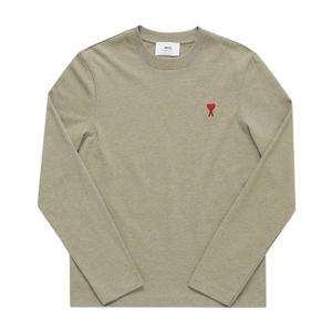 AMI UTS205 726 366 아미 드 꾀흐 스몰 하트 로고 공용 긴팔티