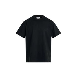 우영미 그라데이션 백로고 반팔티셔츠 블랙 여성 M241TS08708B