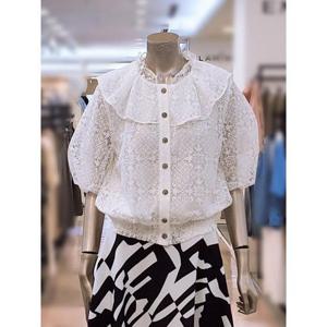 미니멈 세이브존03 레이스 오픈형 블라우스 MYBGWB4150