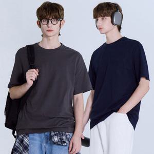 [베이직하우스] 릴렉스핏 라운드넥 반팔티셔츠 (4컬러) LATS0105