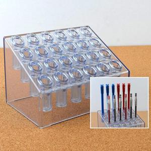경사형 펜 진열대 연필꽂이 아크릴진열대 화장소품