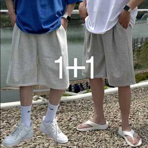 머시따 / 1 + 1 데일리 트레이닝 버뮤다 핀턱 반바지