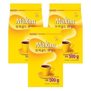 [동서식품] 맥심 모카골드 마일드 리필 500g 3개