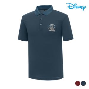[디즈니골프] 남성 캐릭터 심플 반팔 카라 티셔츠 DO2MTSR90