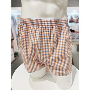 [바바라] AMT4408T 오렌지 체크 아사면 남성 트렁크팬티 AMT4408T