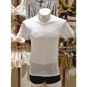 [바바라] AMR4320T 화이트 수피마 면 남성 반팔런닝 AMR4320T