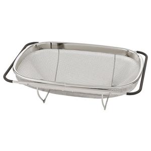 이케아 이데알리스크 콜랜더 스테인리스/블랙 34x23cm