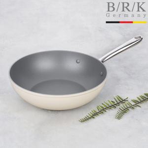 [비알케이(생활)]에볼루션 풀 인덕션 WOK/궁중팬 28cm (밀크)