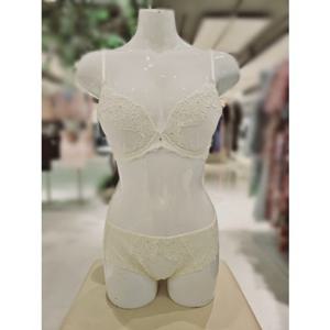 [비비안 란제리] 비비안 꾸띄르 캐미컬 자수 레이스 몰드브라 햄팬티 세트 (BR962A BP962AP CR) BR962ABP