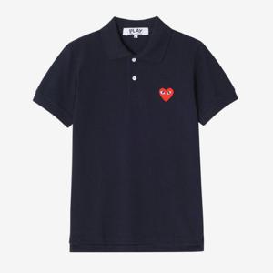 (M)(카라티) 꼼데가르송 레드 와펜 폴로 셔츠 네이비 AZ-T006-051-2/AX-T006-051-2