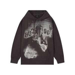 [버커루]남성 3단쭈리 그래픽 후드티셔츠 B243TS320P