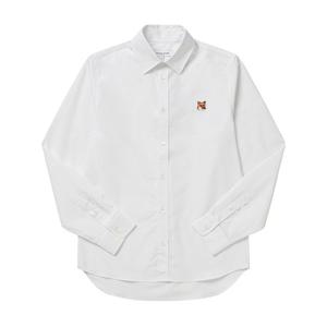 메종키츠네 MM00409WC5010 P100 폭스 패치 포플린 남성 셔츠