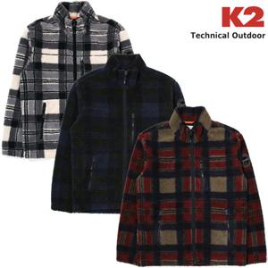 K2[택가179,000원] 남성 비숑 체크 플리스 KMU23160