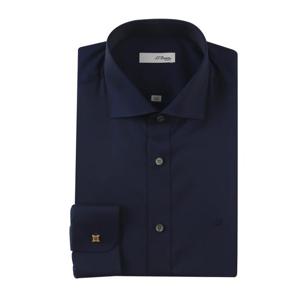 [에스티듀퐁(셔츠)]24FW프렌치블루 슬림핏셔츠 버튼포인트 세미정장코디 SE4FM21LS352SNY