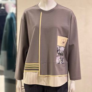 [벨리시앙]밑단 셔츠 레이어드 블라우스(2color) BL3311