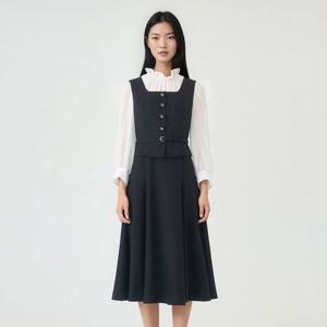 [린(의류)]파리오 배색 원피스 (LGOPOI9900)