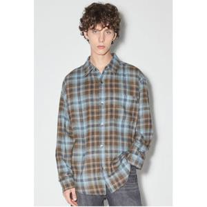 [버커루]남자플란넬 원포켓 체크 셔츠(B255SH300P)