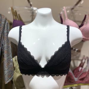 [바바라] GBR7480N 메이 블랙 레이스 비키니 노와이어 몰드 브라 GBR7480N