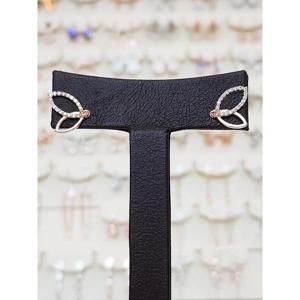 볼라레 세이브존01 헤스티아 나뭇잎 스카시 큐빅 귀걸이 spe922