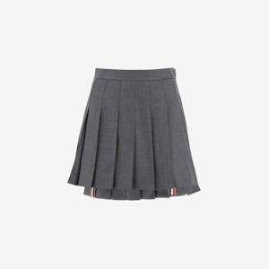 톰브라운 울 플리츠 숏 스커트 그레이 여성 FGC402V 00626 035