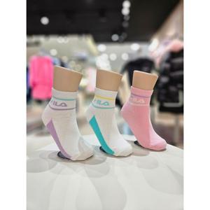 [휠라 키즈]MARIO리니어로고 3번들 중목 양말 FK3SCE5371X OWH