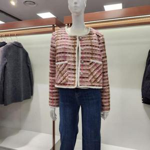 수스 HC04 멀티 컬러 트위드 자켓 S244BJKA23