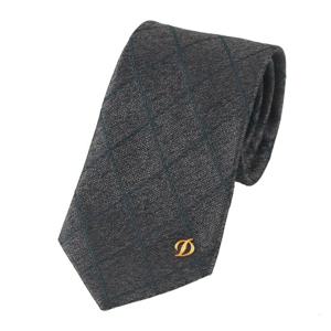 [에스티듀퐁(셔츠)]듀퐁넥타이/그레이 캐쥬얼 슬림 체크타이 정장룩코디 TE4FM61KA042TGY