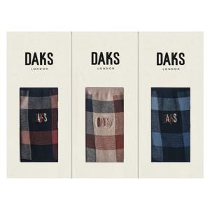 [닥스(양말)]DB24901숙녀 면중목 링글닥스체크3족세트