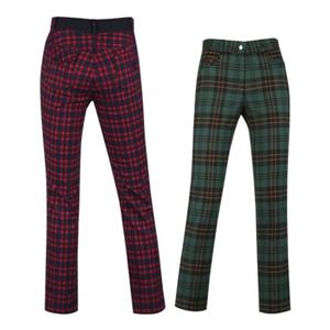 보스케 여성 가을 골프웨어 반밴딩 체크 데일리 골프바지 L10223