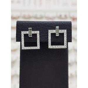 볼라레 세이브존03 볼라레 블랙 다이아 사각 스카시 데일리귀걸이 AGLE879A