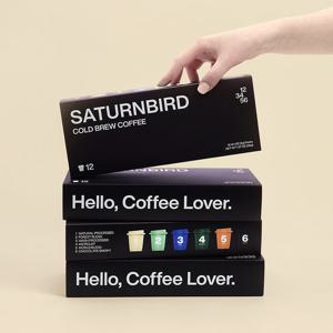(공식)새턴버드 넘버시리즈 콜드브루 커피 12개입 선물세트(6종 혼합)(Hello, Coffee Lover
