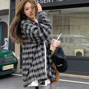 [프로셀러] 체크 블랙 긴팔 셔츠 ULL-T160