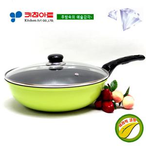 키친아트 아미(AMI)세라믹 다이아코팅 궁중팬28CM(유리카바)