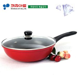 키친아트 하우스쿡 다이아몬드코팅 궁중팬28CM(유리카바)