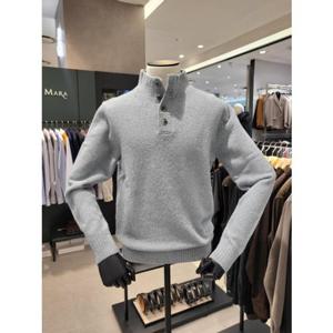 [카운테스마라 와이셔츠] 부클원사 단추 하프터틀 니트긴 (CSTX3C2317E0) CSTX3C2317