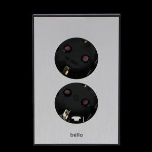 매입콘센트(벨로) 2구(실버)