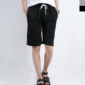 커플 남자 2줄 5부 트레이닝 반바지 운동복