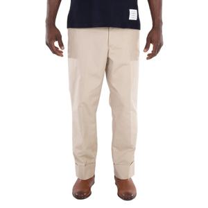 톰 브라운 남성용 베이지 타자기 천 클래식 백스트랩 트라우저 MTC214A-04502-250