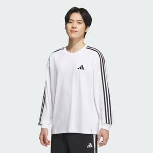아디다스 에센셜+ 루즈핏 3S 롱슬리브티 JW6937