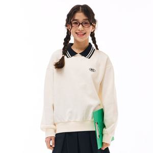 [오션스카이]여아 카라 장식 맨투맨 티셔츠-EAJG5156B0A